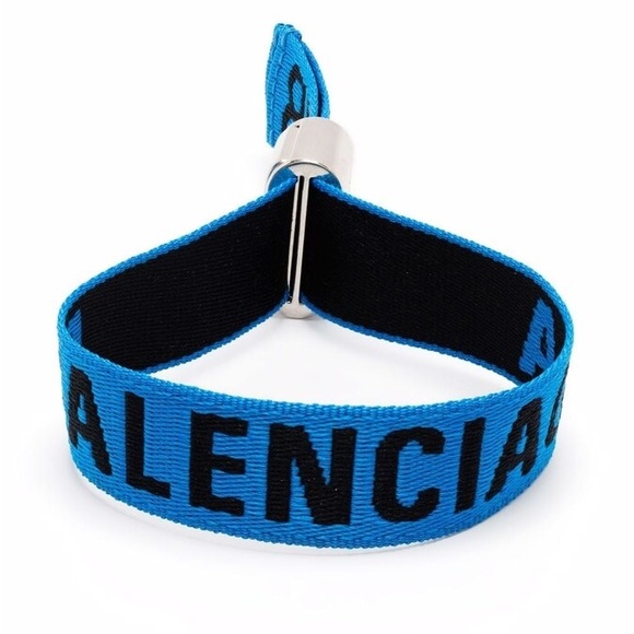 NWT Balenciaga Blue + Black Party Bracelet (FLAWED) - Picture 2 of 5